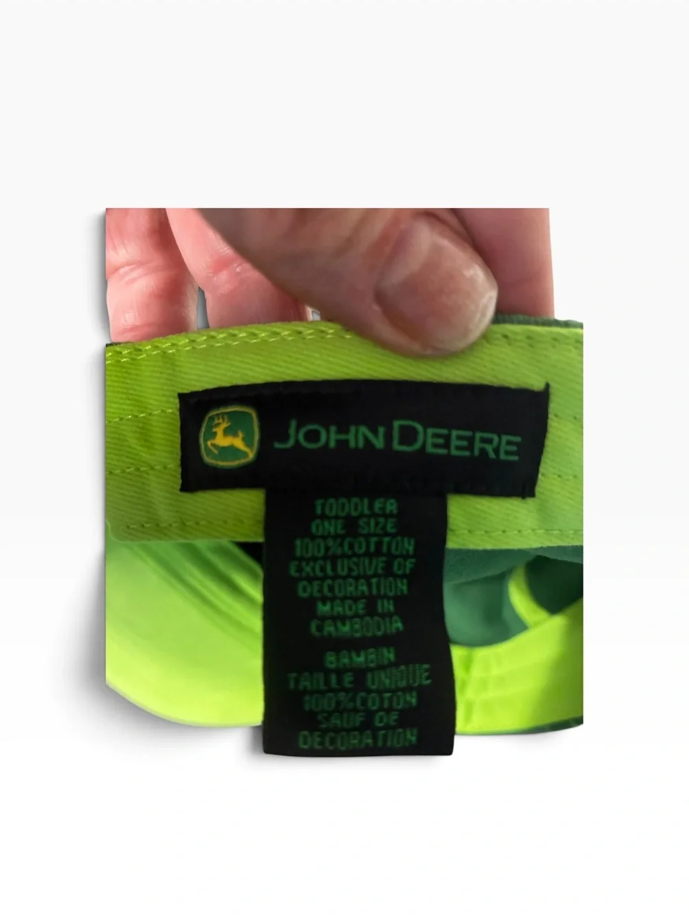 John Deere Green and Yellow Kids' Tractor Hat